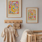 Stars Above Art Print: Colorful Nursery Decor