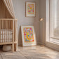 Stars Above Art Print: Colorful Nursery Decor