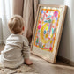 Stars Above Art Print: Colorful Nursery Decor