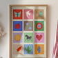 A Beautiful Life, Art Print: Colourful Handrawn Illustration, Bedroom, Kitchen, Hallway, Colourful