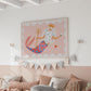 Merman Landscape Art Print: Colorful Kids Room Decor
