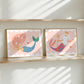 Merman Landscape Art Print: Colorful Kids Room Decor