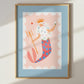 Merman Portrait Art Print: Colorful Kids Room Decor