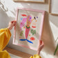 Fun Mermaid Art Print: Colorful Kids Room Decor
