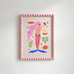 Fun Mermaid Art Print: Colorful Kids Room Decor