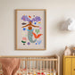 Cool Mermaid Art Print: Colorful Kids Room Decor
