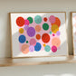 Landscape Smiley Face Print: Colorful Kids Room Art by KateFoxDesign