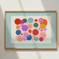 Landscape Smiley Face Print: Colorful Kids Room Art by KateFoxDesign