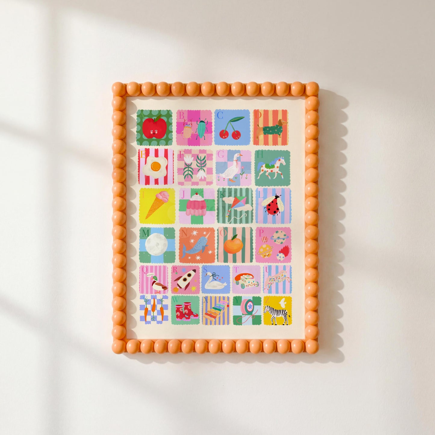 Sunshine Kids Numbers Art Print: Rainbow Nursery Decor