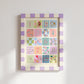 Pastel Kids Numbers Art Print: Rainbow Nursery Decor