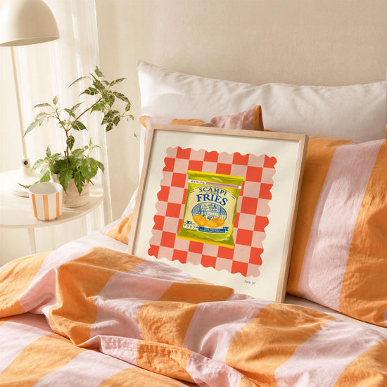 Scampi Fries Art Print: Dopamine Decor, Maximalist Wall Art