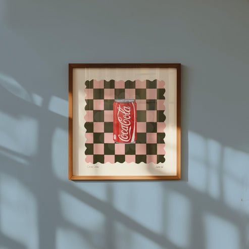 Cola Art Print: Dopamine Decor, Maximalist Wall Art