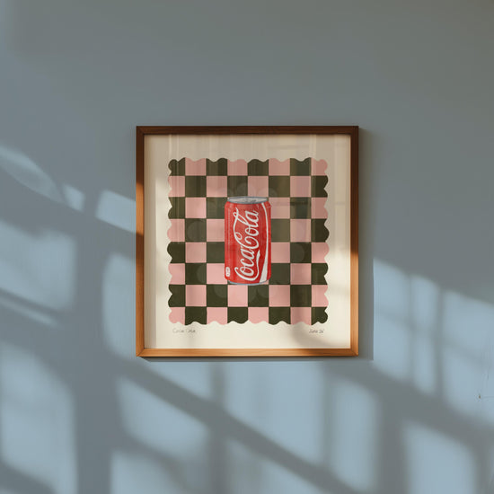 Cola Art Print: Dopamine Decor, Maximalist Wall Art