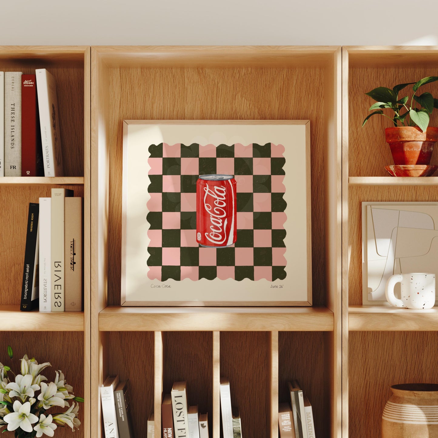 Cola Art Print: Dopamine Decor, Maximalist Wall Art