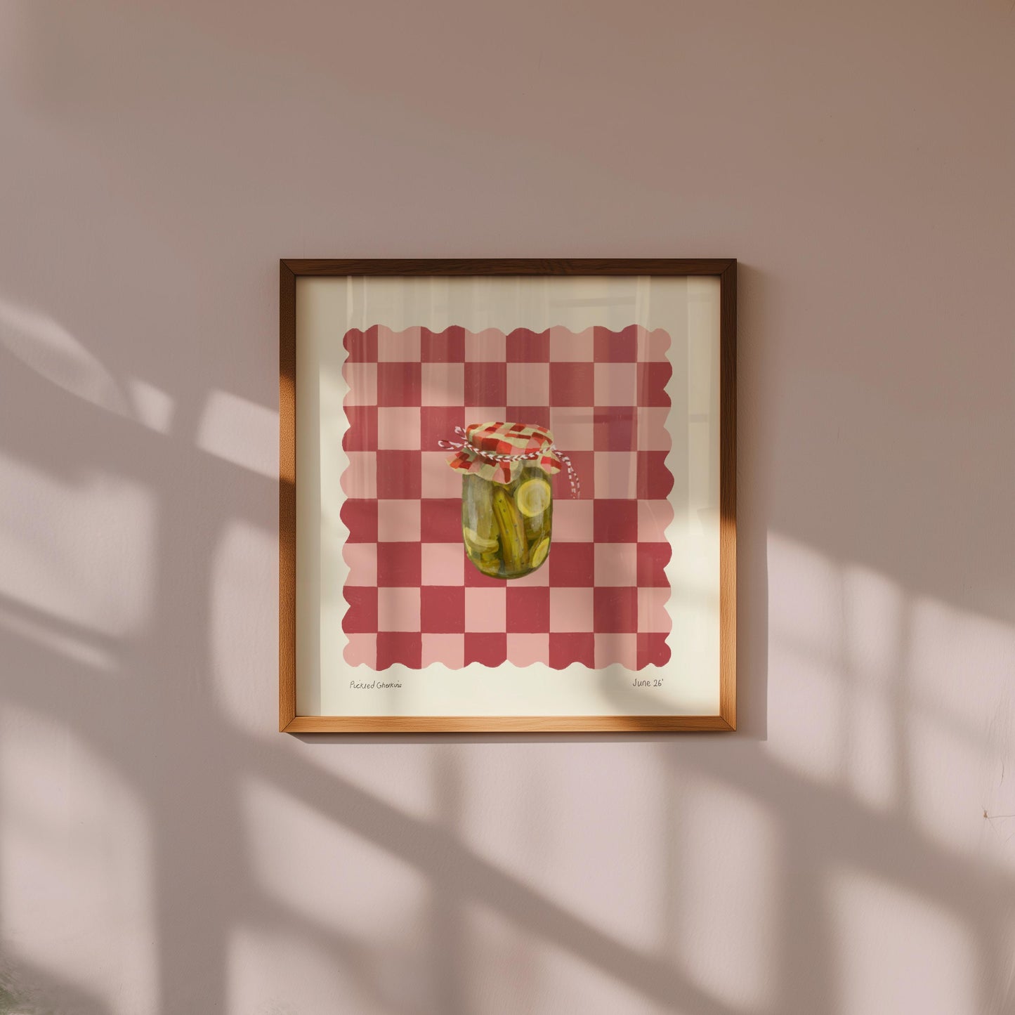 Pickle Art Print: Dopamine Decor, Maximalist Wall Art