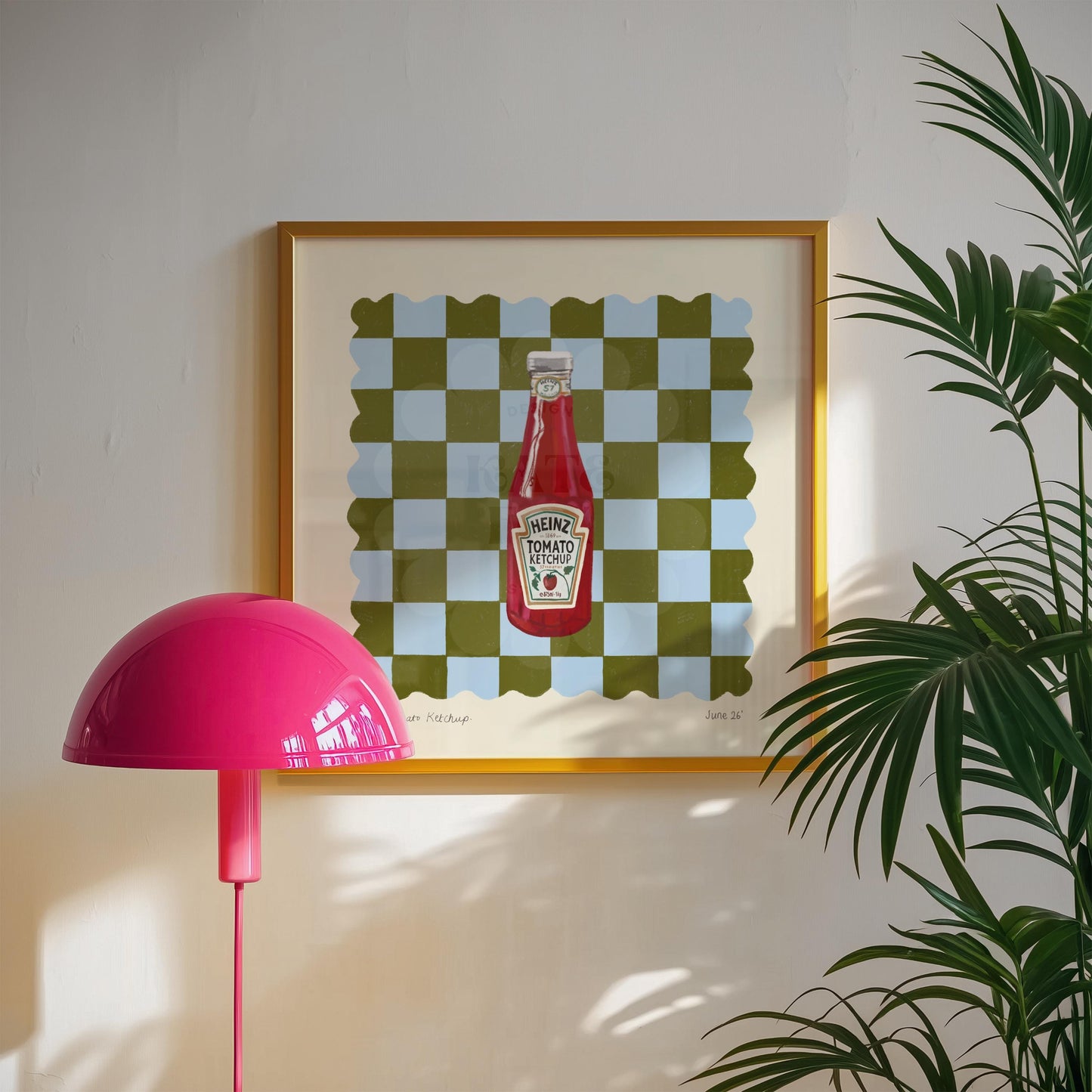 Ketchup Art Print: Dopamine Decor, Maximalist Wall Art