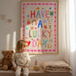 A Lucky Day: Colorful Typography Wall Art