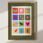 A Beautiful Life, Art Print: Colourful Handrawn Illustration, Bedroom, Kitchen, Hallway, Colourful