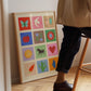 A Beautiful Life, Art Print: Colourful Handrawn Illustration, Bedroom, Kitchen, Hallway, Colourful