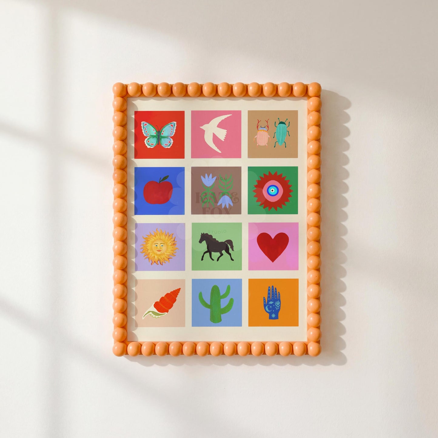 A Beautiful Life, Art Print: Colourful Handrawn Illustration, Bedroom, Kitchen, Hallway, Colourful