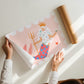 Merman Landscape Art Print: Colorful Kids Room Decor