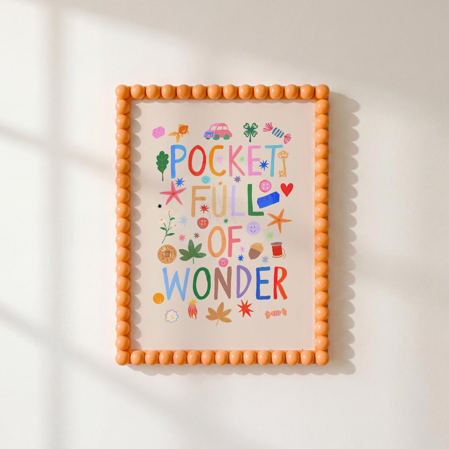 Pocket Full of Wonder: Colorful Typography Wall Art