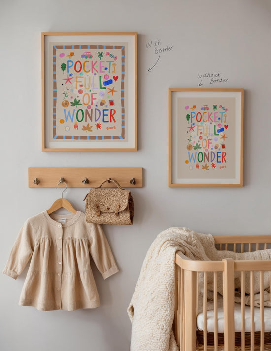 Pocket Full of Wonder: Colorful Typography Wall Art
