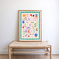 Magic Lives Here: Colorful Typography Wall Art