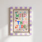 Wild As The Tide Print: Colorful Typography Wall Art