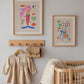 Wild As The Tide Print: Colorful Typography Wall Art