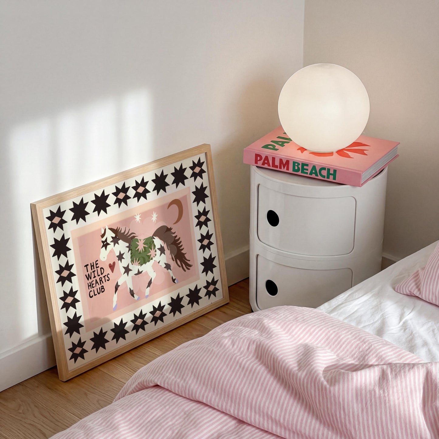 Wild Hearts Club Print: Floral Horse Illustration, Art Print, Wall Art