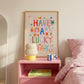A Lucky Day: Colorful Typography Wall Art