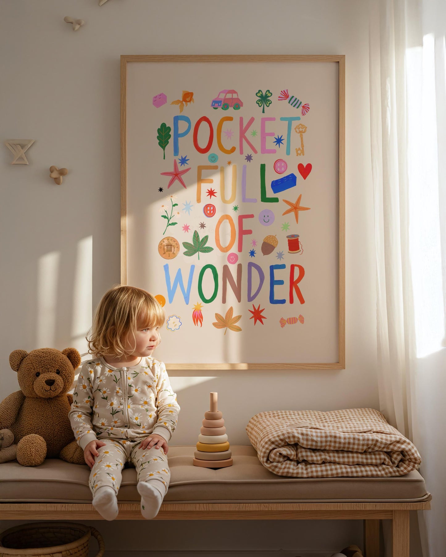 Pocket Full of Wonder: Colorful Typography Wall Art