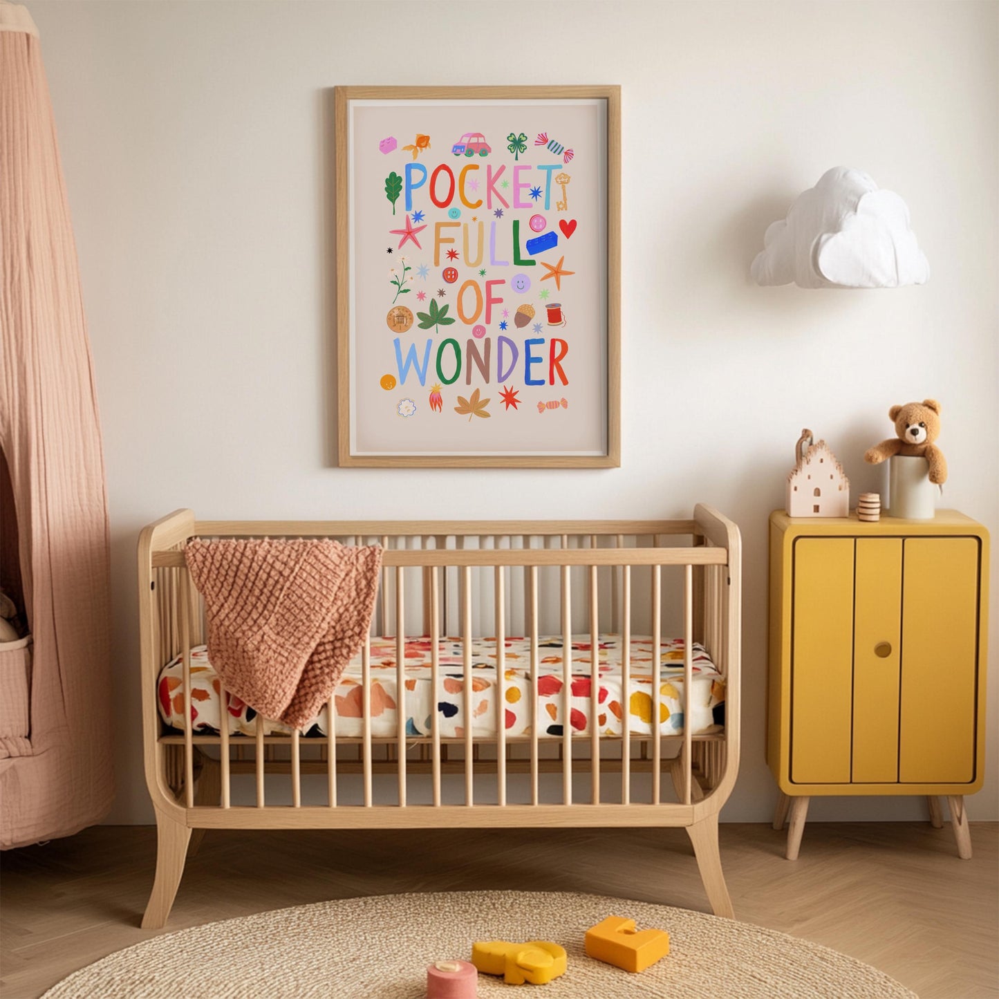 Pocket Full of Wonder: Colorful Typography Wall Art