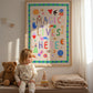 Magic Lives Here: Colorful Typography Wall Art