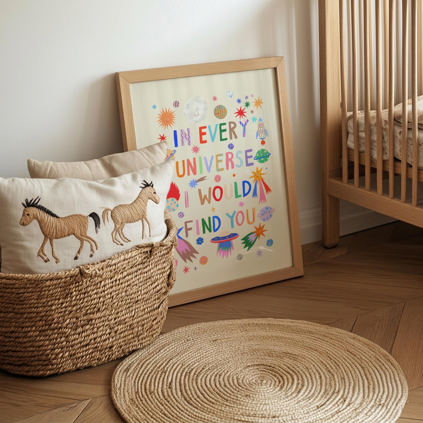 Every Universe: Colorful Typography Wall Art