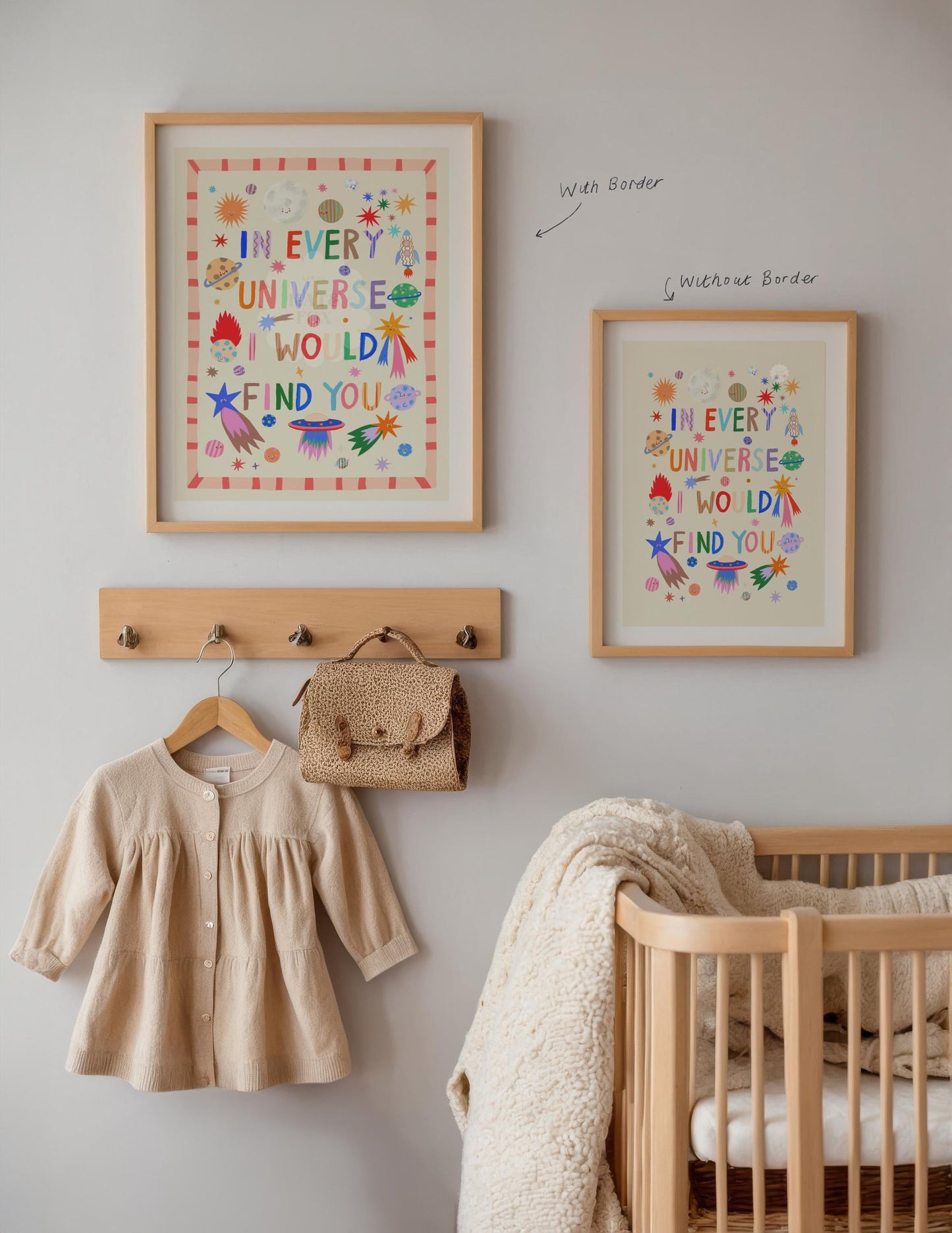 Every Universe: Colorful Typography Wall Art
