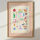 New York City: Colorful Typography Wall Art