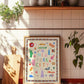New York City: Colorful Typography Wall Art