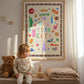 New York City: Colorful Typography Wall Art