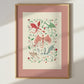 Pink Dragons: Colorful Fairytale Magical Typography Wall Art