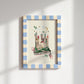 Here Be Dragons Blue: Colorful Fairytale Magical Typography Wall Art