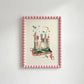 Here Be Dragons Pink: Colorful Fairytale Magical Typography Wall Art
