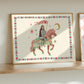Brave Princess, Fairytale, Magical Horse Print: Hand Drawn Wall Art