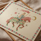 Brave Princess, Fairytale, Magical Horse Print: Hand Drawn Wall Art
