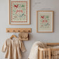 Pink Dragons: Colorful Fairytale Magical Typography Wall Art