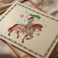 Our Brave Knight, Fairytale, Magical Horse Print: Hand Drawn Wall Art