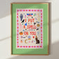 Spell on You: Colorful Typography Halloween Witchy Wall Art