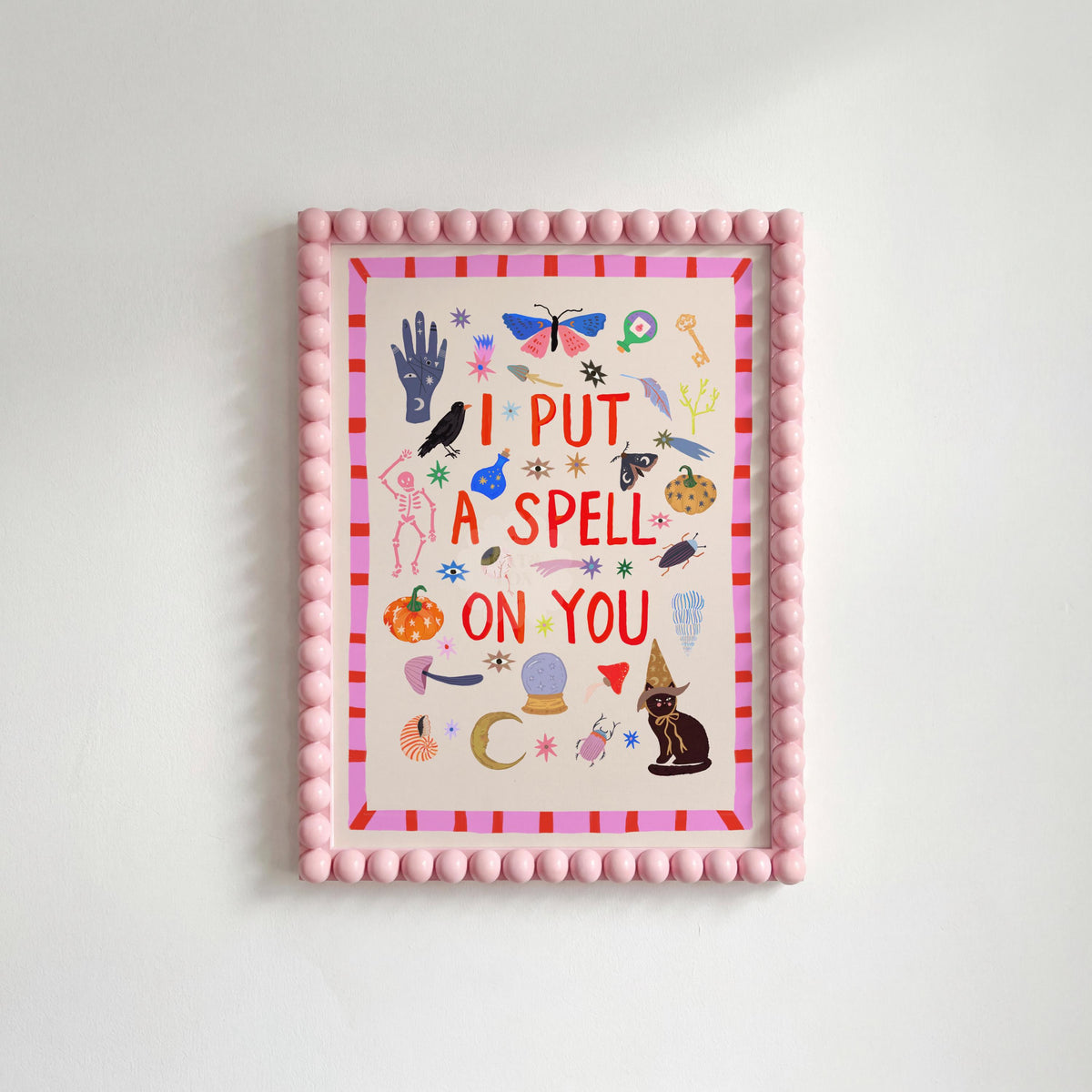 Spell on You: Colorful Typography Halloween Witchy Wall Art