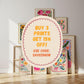 90’s Kid: Colorful Nostalgic Typography Wall Art